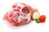 Skinke hel med ben, spæk, svær og skank, ca. 12 kg, Danmark