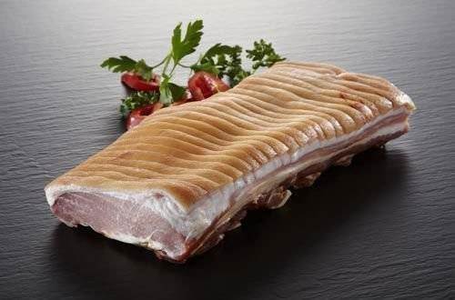Ribbensteg uden ben, sprængt, letrøget, ridset, 3-4 kg