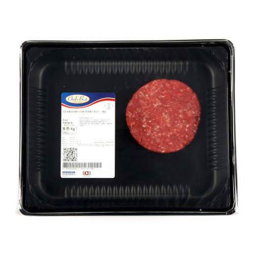 Hamburgare platt under 12% fett med bacon, vitlök, timjan, EU, 12 x 200 g