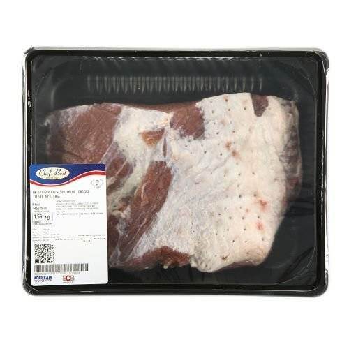 Kalvbringa, rimmad, halal, tillsatt 10% lake, ca. 3,5 kg
