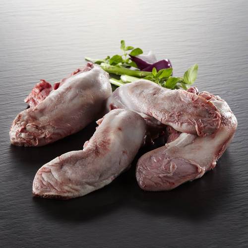 Kalvetunge, sprængt, tilsat 10% lage, ca. 1,5 kg
