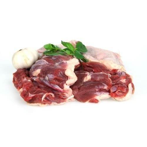 Andelår, udbenet, lagesaltet, tilsat 3% lage, ca. 300 g/stk