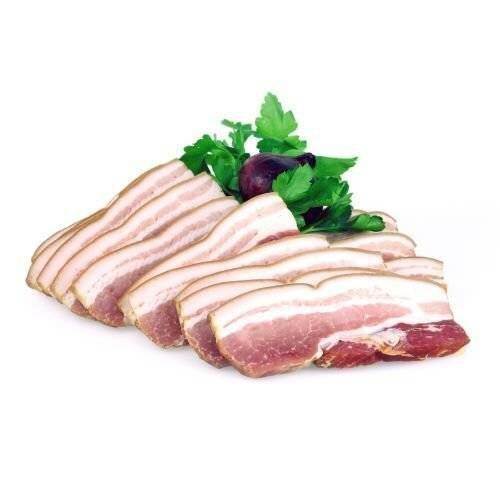 Bacon stege i skiver, 50-60 g/skive, variabel vægt