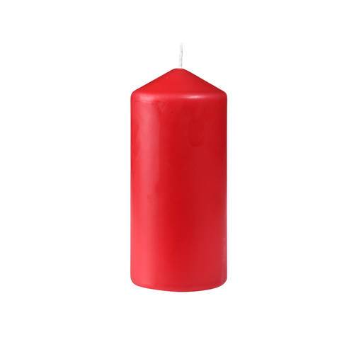 Blockljus 130 x 60 mm, röda, brinntid ca 30 timmar, 6 st