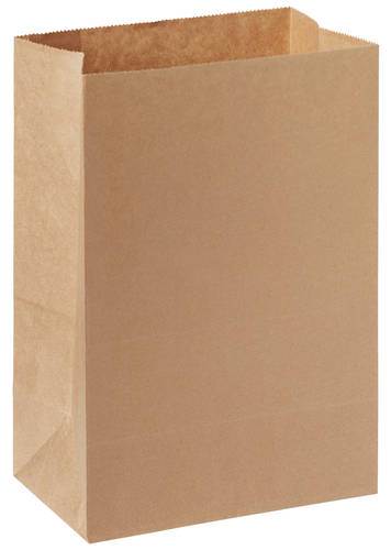 Papperspåse take away brun, utan handtag 5 l, 180 x 110 x 265 mm, 500 st