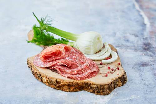 Salami Finocchio i skiver, 500 g
