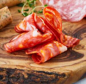 Chorizo kalkun i skiver, halal, 500 g