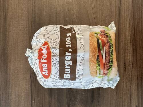 Hamburgare, 100 g/st, 15 st/påse, halal, 5 x 1500 g