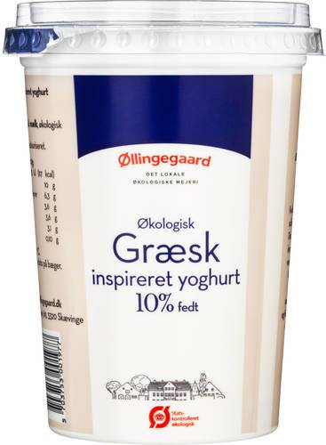 Yoghurt 10%, grekisk inspirerad, ekologisk, 500 g