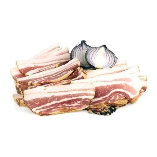 Bacon i skivor, 0,5 cm tjocka, 1 kg ekologisk
