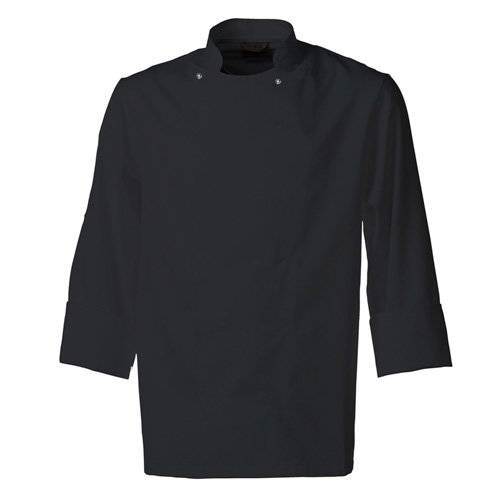 Kokkejakke unisex Taste sort str L, med lange ærmer, 65/35% poly/bomuld