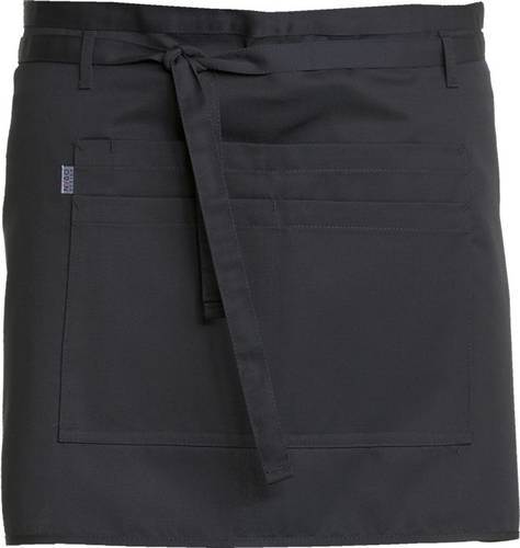 Tjenerforklæde Pick Up med trippellomme, sort, B87 x H38 cm, 65/35% poly/bom