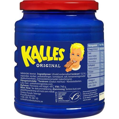 Kalles Kaviar Original, PET-burk, 740 g