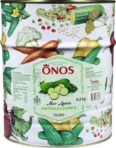 Smörgåsgurka Mor Annas, 9,3 kg