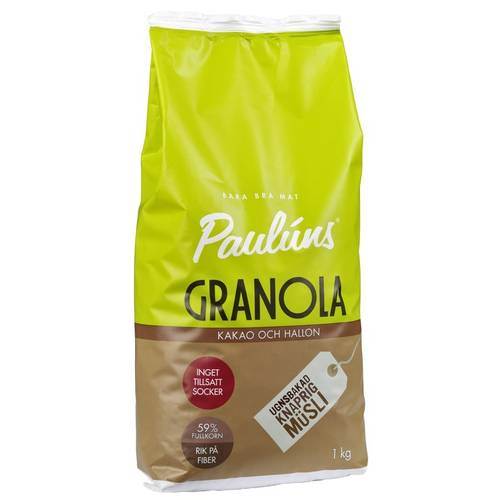 Granola, kakao & hallon, Sverige, 1 kg