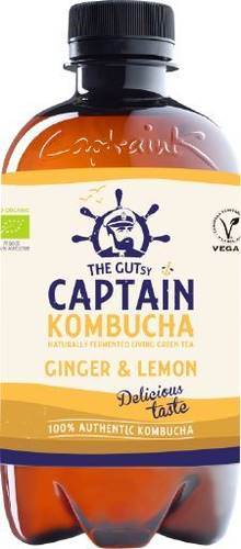 Kombucha Ginger och Lemon, ekologisk, 40 cl