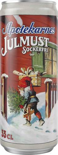 Apotekarnes julmust, sockerfri, sleek burk, 33 cl