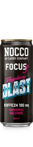 Nocco Focus Raspberry Blast, 33 cl