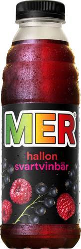 Mer hallon svartvinbär, pet, 50 cl