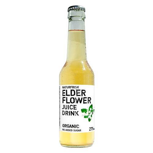 Fläderblomsdryck RTD, utan tillsatt socker, ekologisk, 27,5 cl