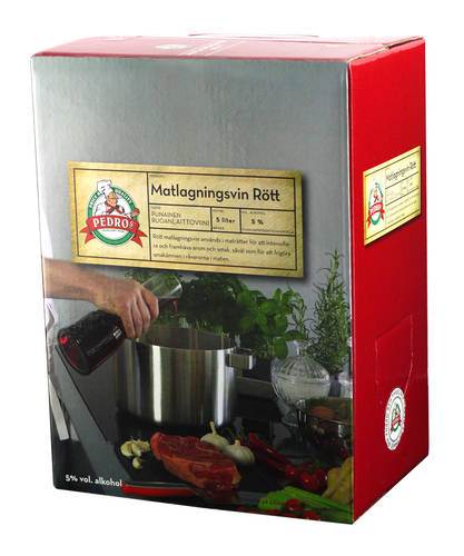 Matlagningsvin rött, 5 l