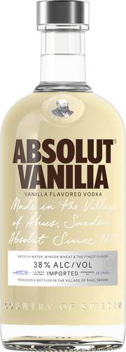 Absolut Vanilia 38%, smaksatt vodka, 70 cl