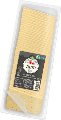 Prästost 31%, skivad, 750 g