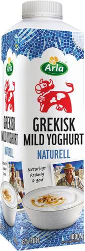 Grekisk Yoghurt Mild 6%, 1 kg