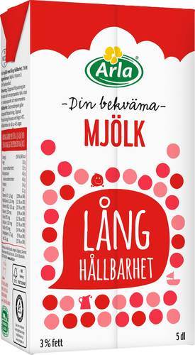 Mjölk 3% UHT, 0,5 l