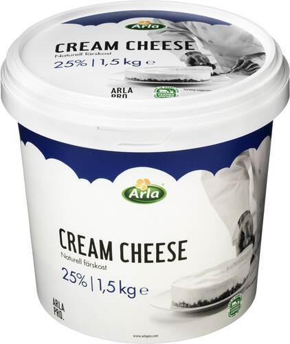 Cream cheese, 25%, 1,5 kg