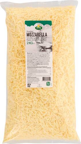 Mozzarella riven 21%, 2 kg