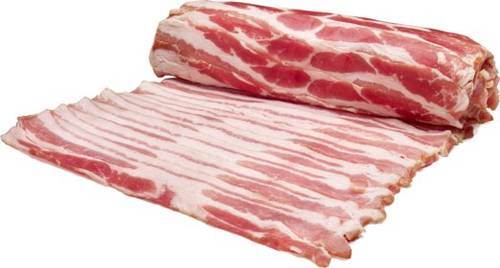Bacon Piggham skivat, rullpack, Sverige, ca 170 skivor, ca 1 kg