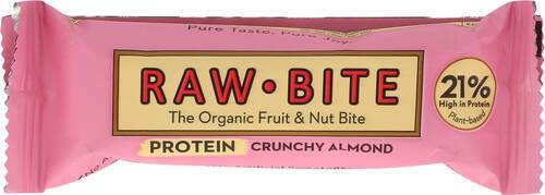 Rawbite Protein Chruncy Almond, ekologisk, 45 g