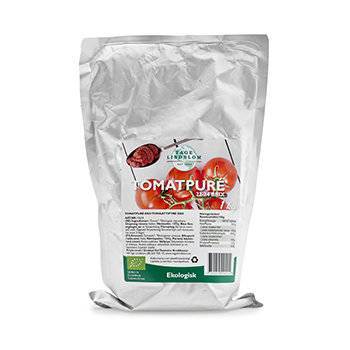 Tomatpuré 22-24 Brix påse, ekologisk, 1 kg