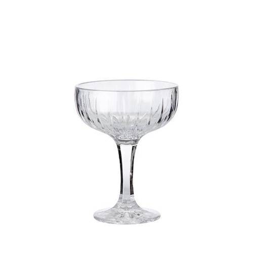Champagneskål Relief Ø 10,5 x H 13,5 cm, 4 st