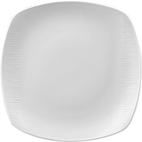 Tallrik Bamboo fyrkantig 25,5 cm, vit