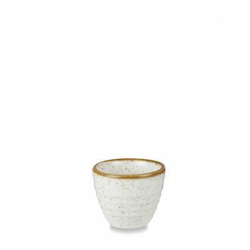 Dipskål Stonecast Ripple Barley white (vit) 5,7 cl, H 5,9 cm, Ø 5 cm
