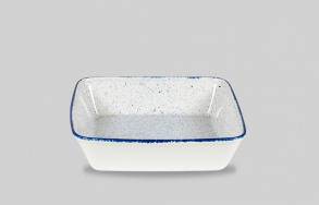 Fat Stonecast Hints Indigo blå, 2 l, H 6,2 cm, 25 x 25 cm