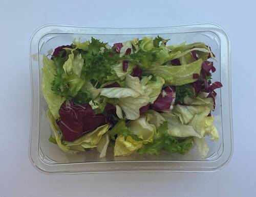 Salat grundblanding groftsnittet iceberg, frisee og radicchio, 1 kg