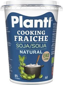 Cooking Fraiche Natural (Soja), ekologisk, 4 dl