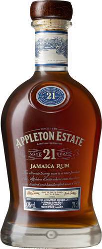 Appleton Estate 21 years 43%, rom, 70 cl