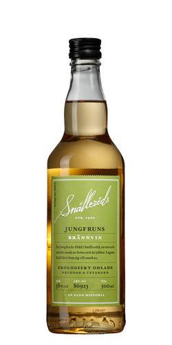 Snälleröds Jungfruns Brännvin 38%, kryddat brännvin, ekologisk, 50 cl