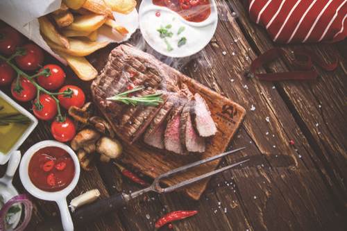 Ryggbiff med kappa, black angus, Australien, ca 5+ kg