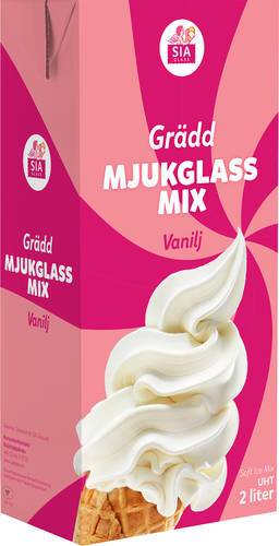 Mjukglassmix Vanilj gräddmix, 2 l