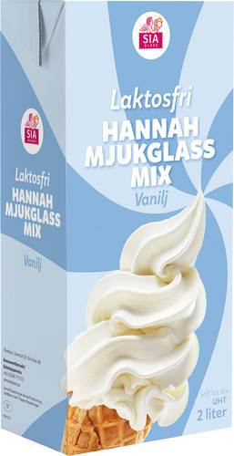 Mjukglassmix Vanilj, laktosfri, 2 l
