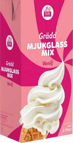 Mjukglassmix vanilj gräddmix, 2 l