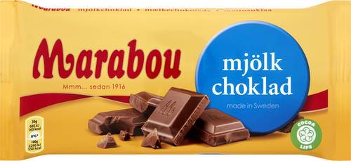 Marabou mjölkchoklad, 200 g