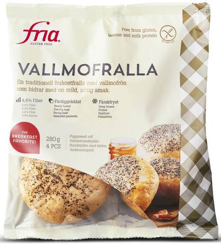 Glutenfri vallmofralla 4 st, 280 g