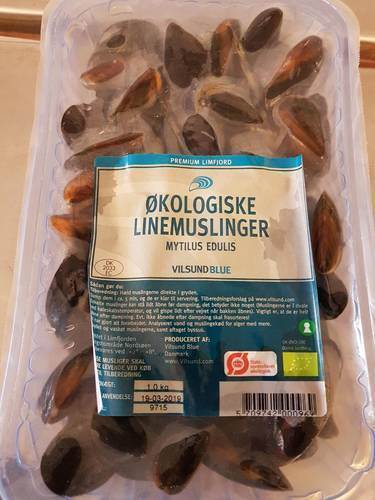 Blåmusslor, Mytilus Edulis, ekologisk, 1 kg