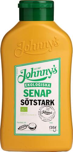 Senap söt och stark, ekologisk, 500 g